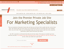 Tablet Screenshot of marketingcrossing.com